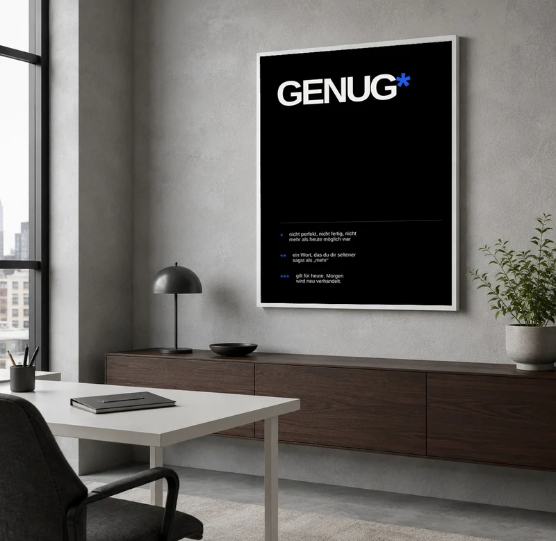 Genug – Heute reicht es Poster