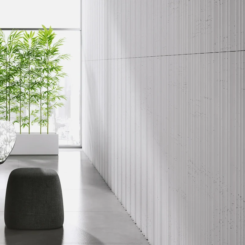 3D Concrete Wall Panels STRIPES