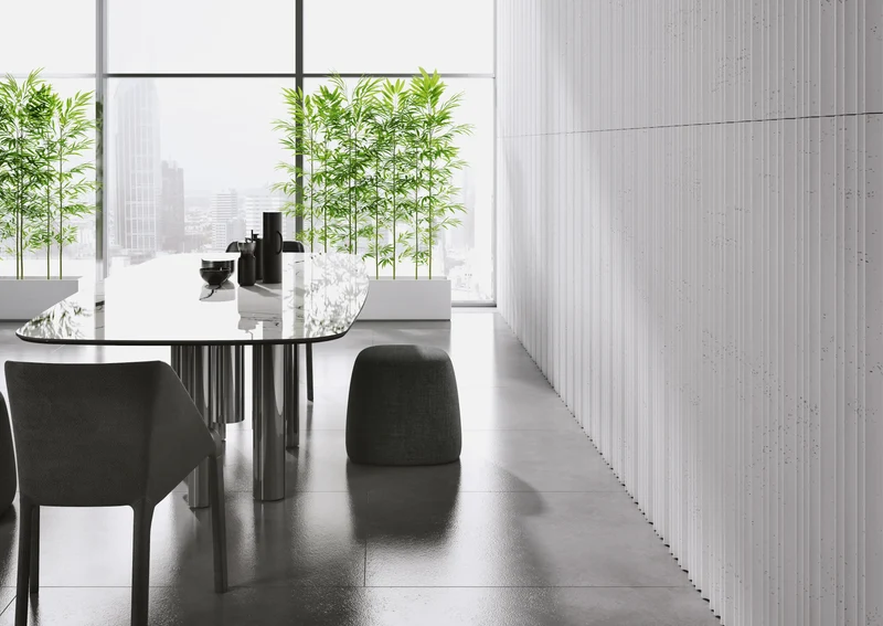 3D Concrete Wall Panels STRIPES