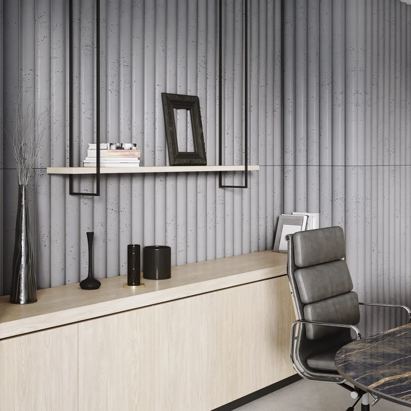 3D Concrete Wall Panels TUBES L