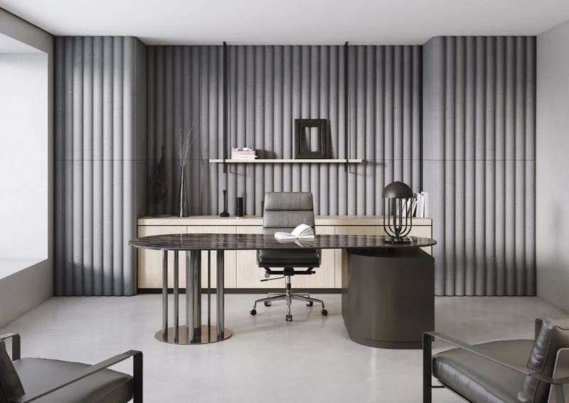 3D Concrete Wall Panels TUBES L