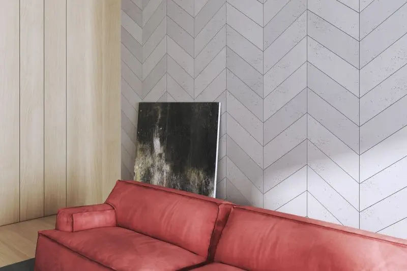 Concrete Cladding - HERRINGBONE Wall Panels