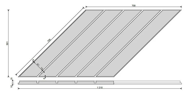 Concrete Cladding - HERRINGBONE PART Wall Panels