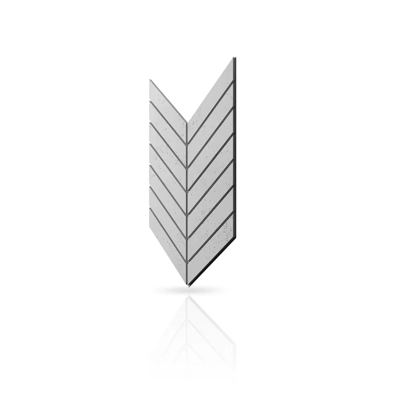 Concrete Cladding - HERRINGBONE L Wall Panels
