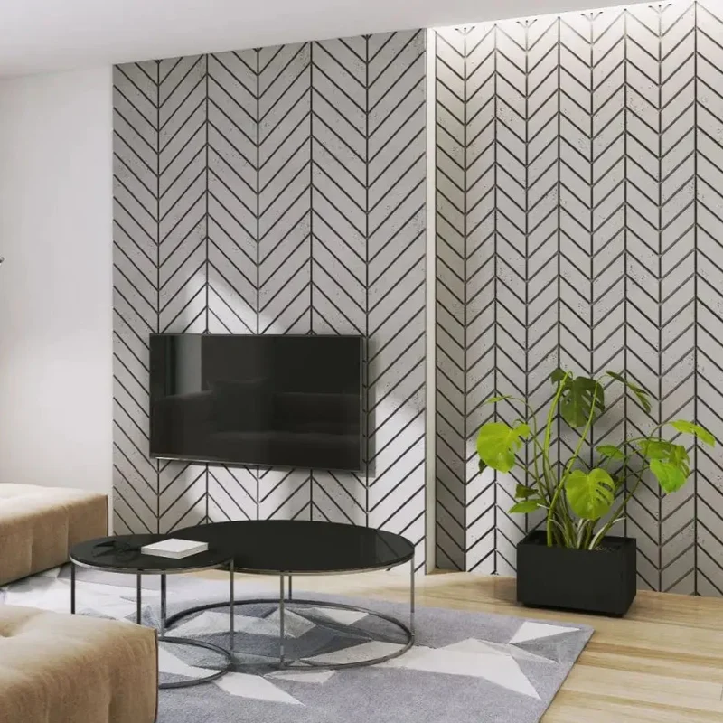 Concrete Cladding - HERRINGBONE L Wall Panels