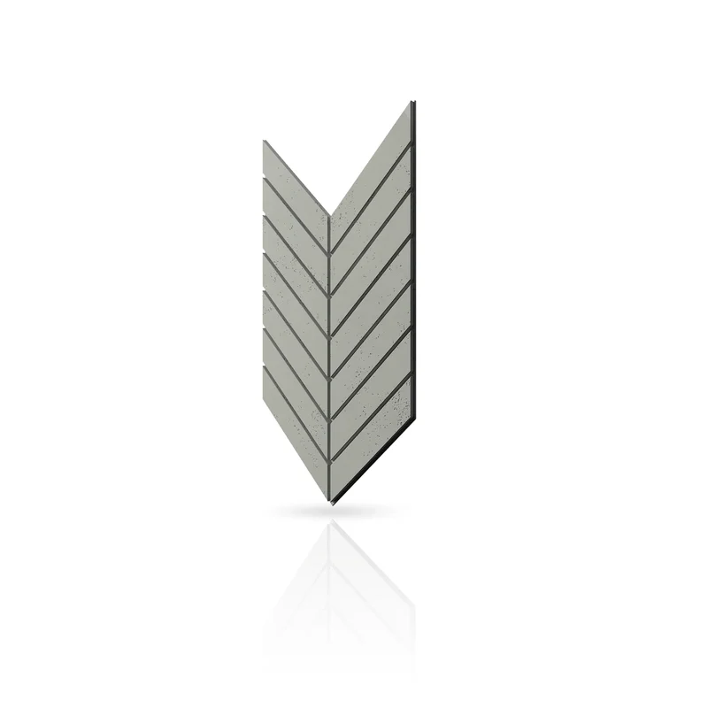 Concrete Cladding - HERRINGBONE L Wall Panels