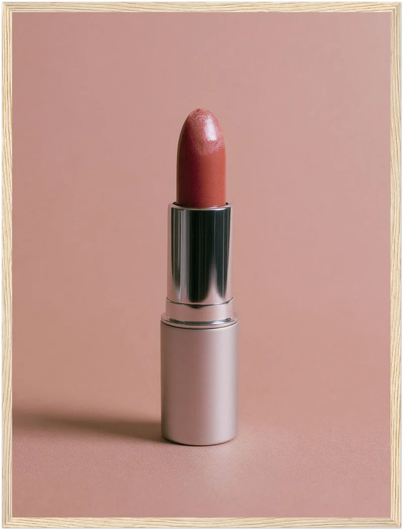Lippenstift Nude Stillleben Poster