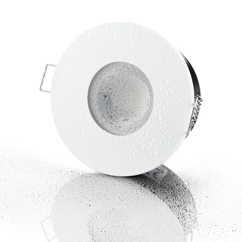 LED Einbaustrahler IP65 Dimmbar - Weiß Rund 5W GU10 - Fora