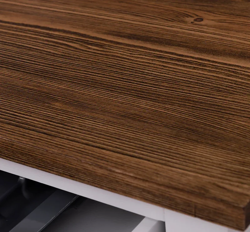 Küchenmodul aus Massivholz | mit 3 Schubladen - Schrank und Besteckorganizer