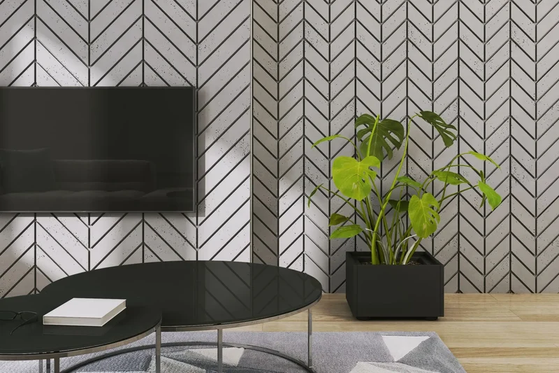 Concrete Cladding - HERRINGBONE M Wall Panels