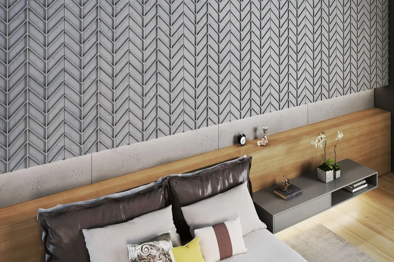 Concrete Cladding - HERRINGBONE M REVERS Wall Panels