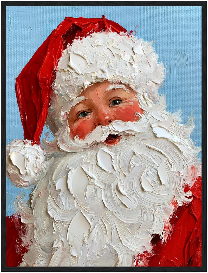 Froher Weihnachtsmann Retro Poster
