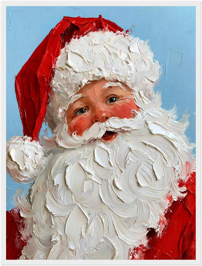 Froher Weihnachtsmann Retro Poster