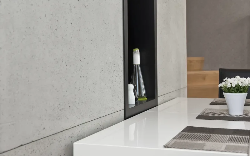 Decorative Industrial Concrete Wall Panels Interior - WHITE