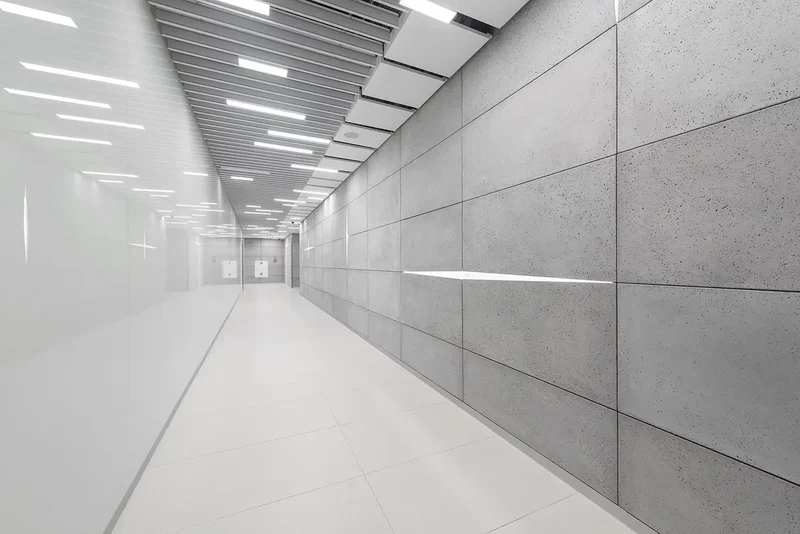 Decorative Industrial Concrete Wall Panels Interior - WHITE