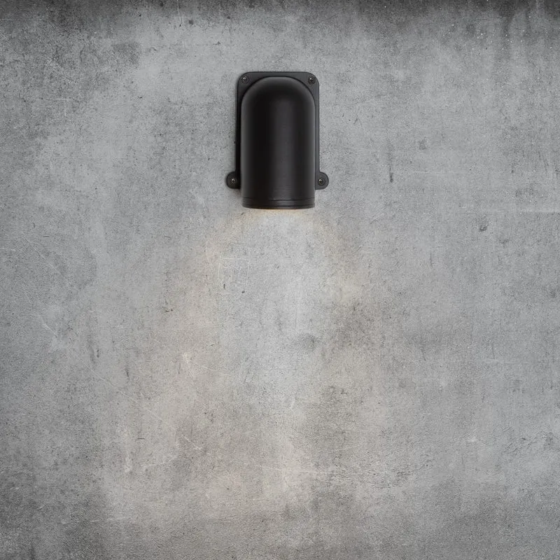 Casa Padrino Jugendstil Schiffslampe 12 x 10 x H. 15 cm - Schwarz - Nostalgische Wetterfeste Außenleuchte