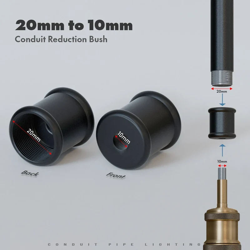 Rohrverbinder M20 auf M10 Für DIY & Industrie geeignet ~3232