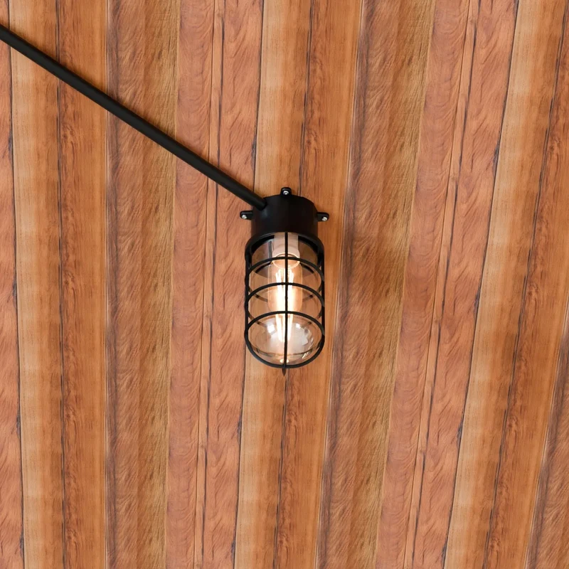 Retro Oval Schott Käfig Wand Deckenhalterung Einbau Leuchte ~3223