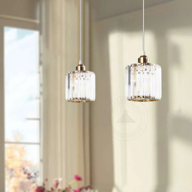 LEDSONE Moderne Kristall-Pendelleuchte E27 | K9 Glas ~3217