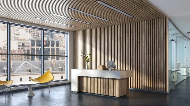 Oak Black Wood Slat Wall Panelling – 280x60 cm
