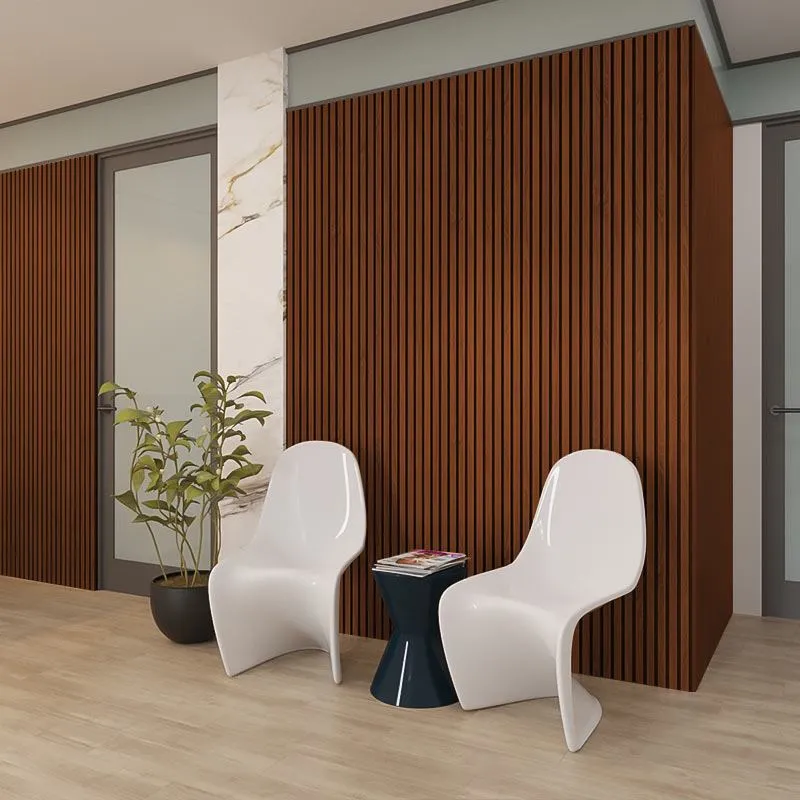 Mahogany Wood Slat Wall Panelling – 280x60 cm