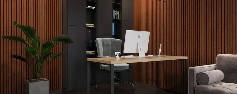 Mahogany Wood Slat Wall Panelling – 280x60 cm