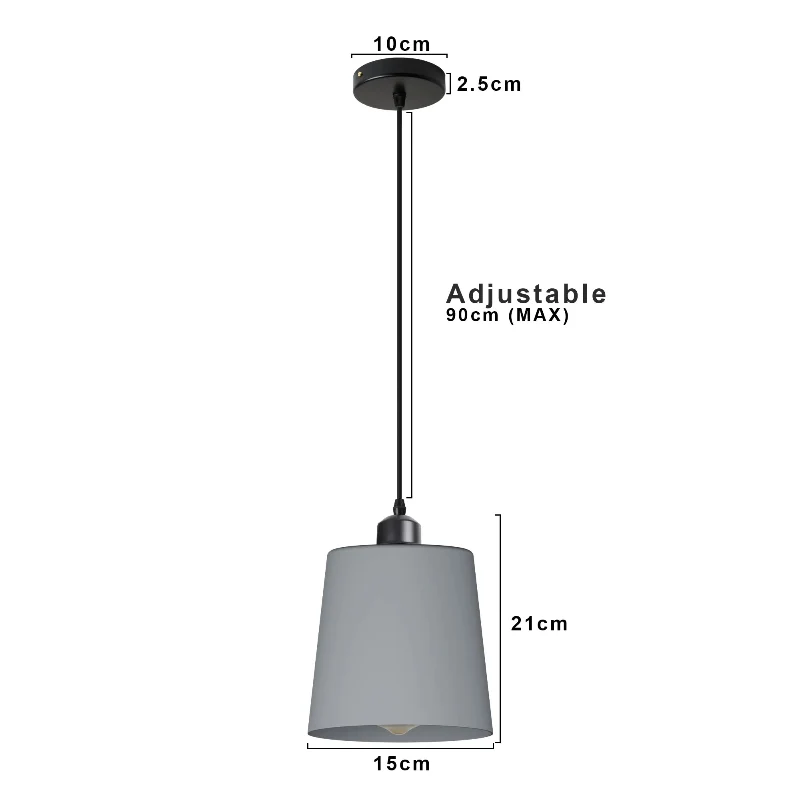 LEDSONE Skandinavische Metall-Pendelleuchte Bunt ~3174