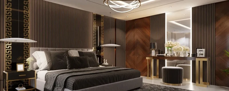 Smoked Oak Wood Slat Wall Panelling – 280x60 cm