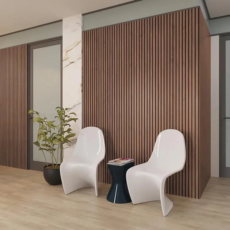 Sapelli Wood Slat Wall Panelling – 280x60 cm
