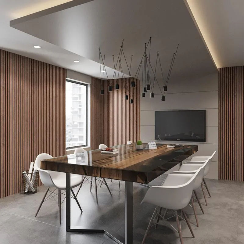 Sapelli Wood Slat Wall Panelling – 280x60 cm