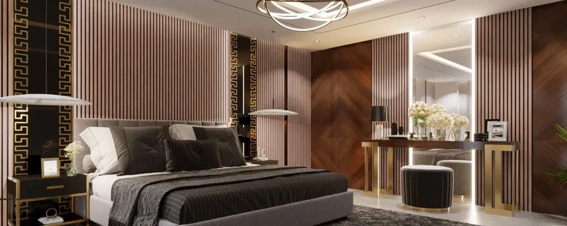 Sapelli Wood Slat Wall Panelling – 280x60 cm