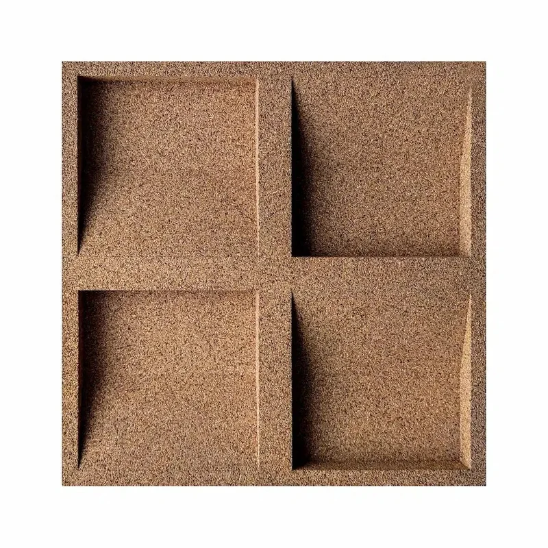 SQUARE 3D Cork Acoustic Wall Panels