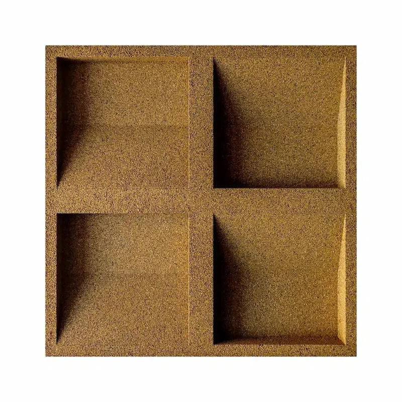 SQUARE 3D Cork Acoustic Wall Panels