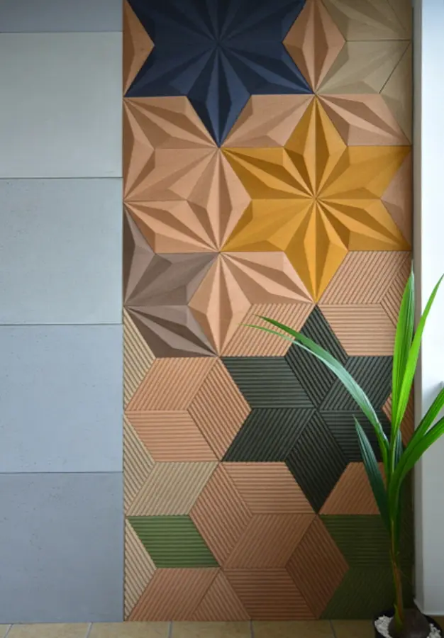 DIAMOND LINE 3D Cork Acoustic Wall Panels