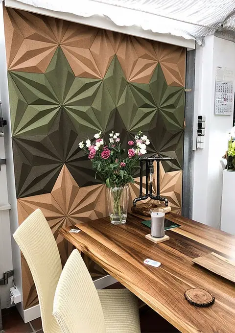 DIAMOND LINE 3D Cork Acoustic Wall Panels