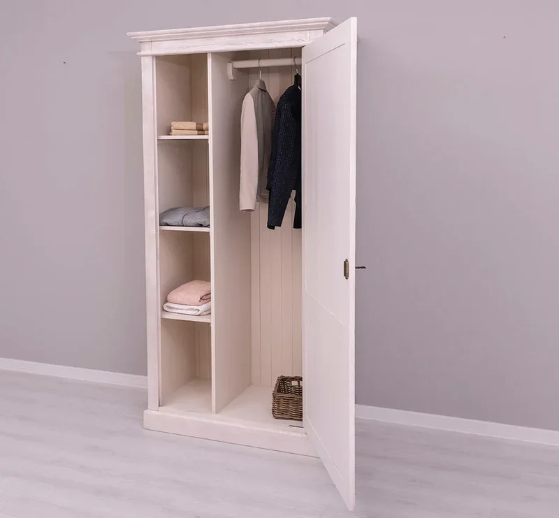 Landhaus Kleiderschrank aus Massivholz in verschiedenen Farben