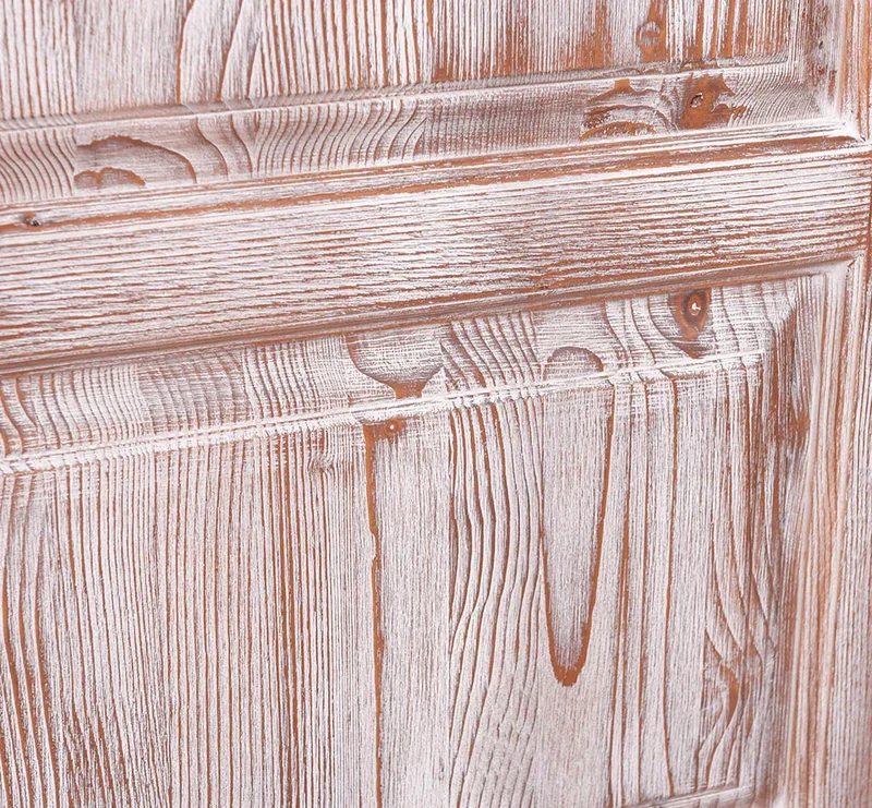 Vintage Kleiderschrank aus Massivholz mit drei Türen