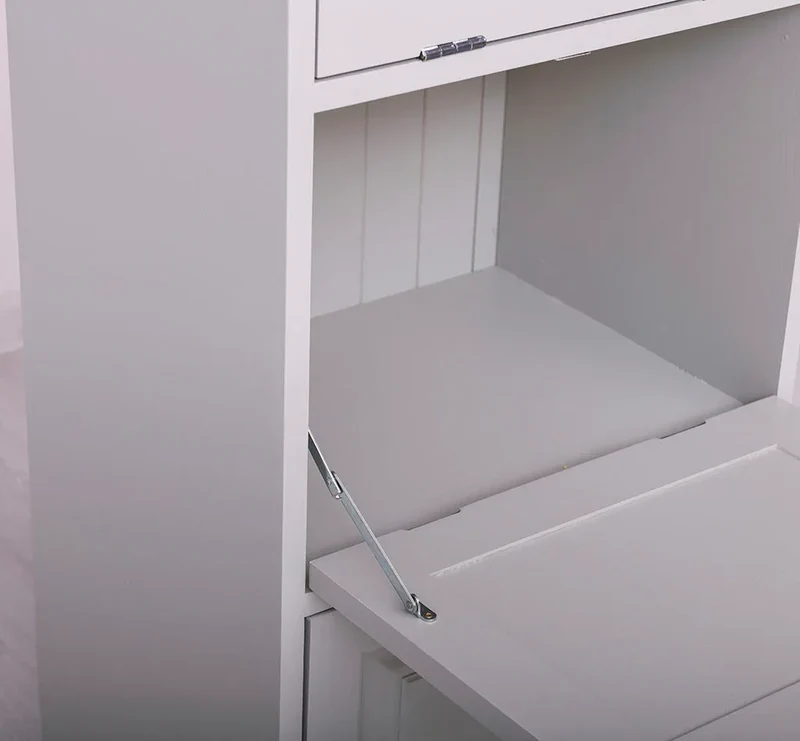 Kommode aus Massivholz mit Kippfächern - Aktenschrank - Büroschrank
