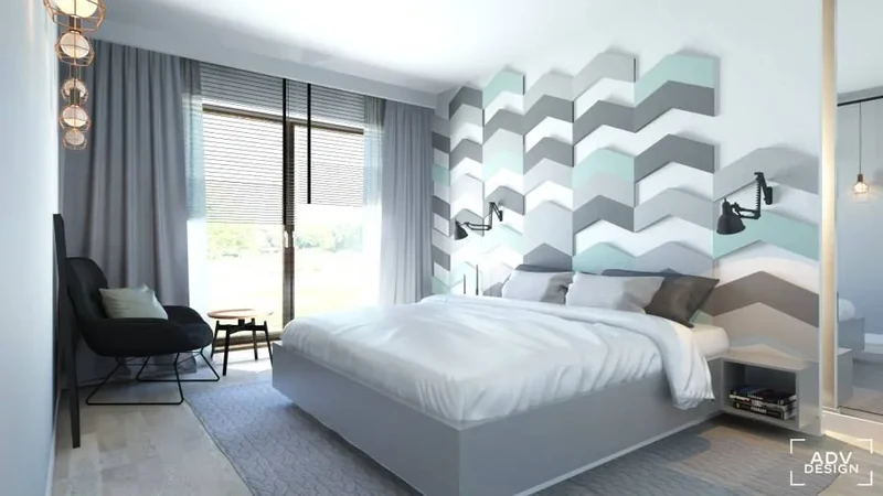 CHEVRON 3D Soft Acoustic Wall Panels