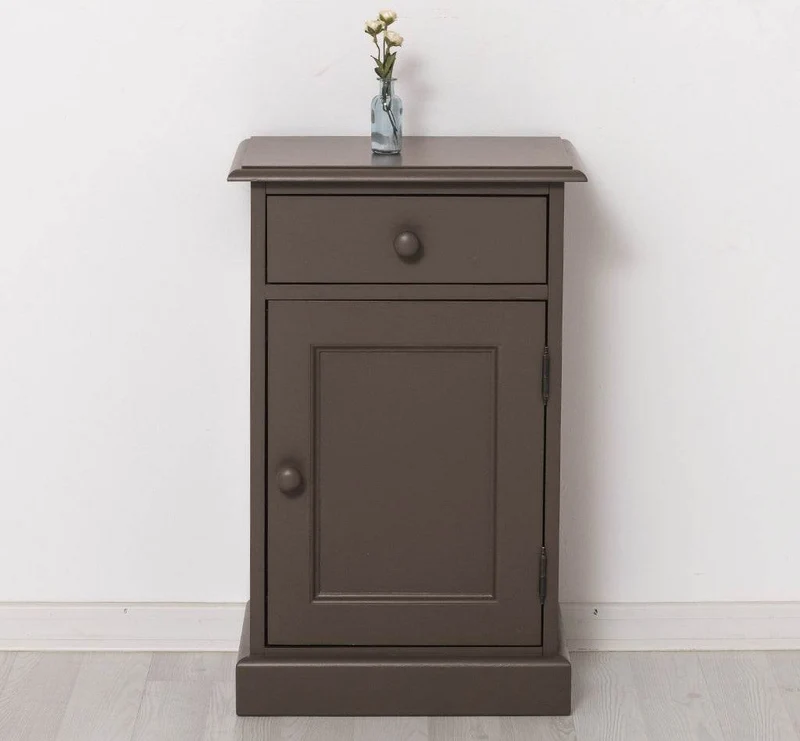 Nachttisch mit Schublade und Schranktür - in verschiedenen Farben