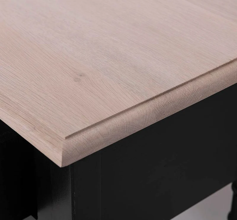 Großer Vintage Konsolentisch aus Massivholz mit zwei Schubladen