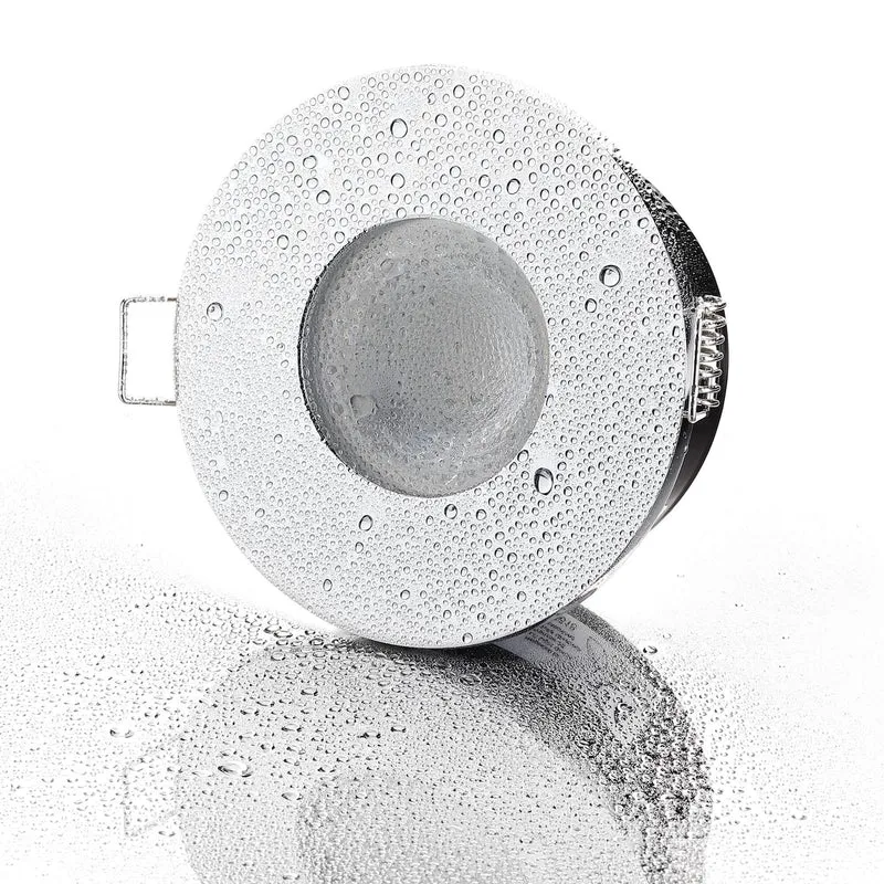 LED Einbaustrahler IP65 Dimmbar - Chrom Rund 5W GU10 - Fora