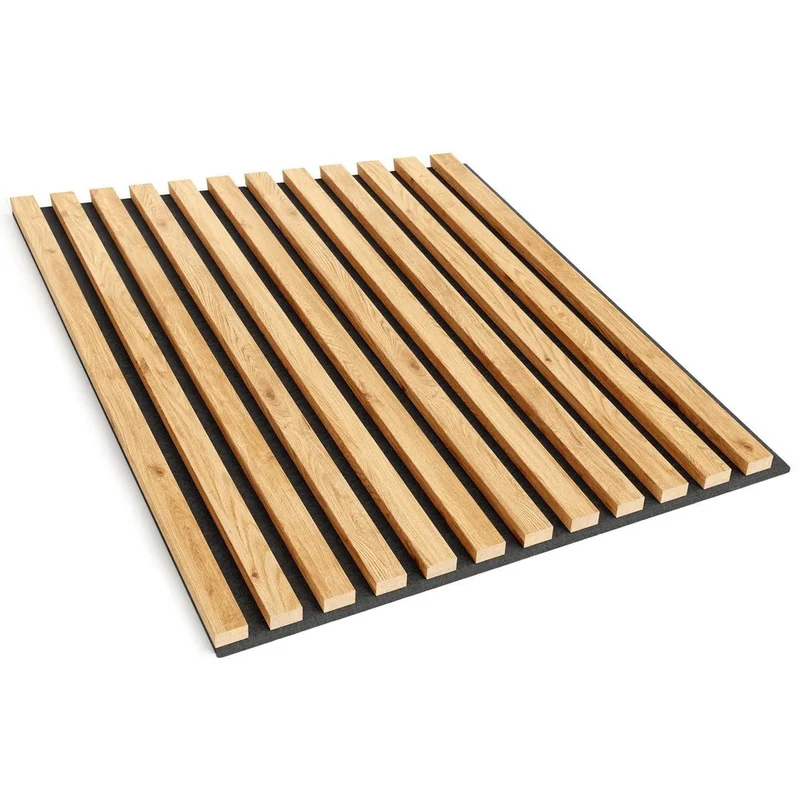 Wooden Acoustic Panels - NATURAL OAK Wall Slats