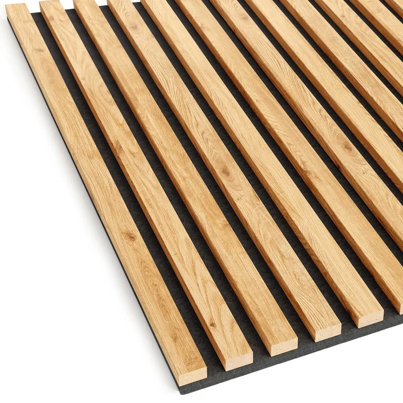 Wooden Acoustic Panels - NATURAL OAK Wall Slats
