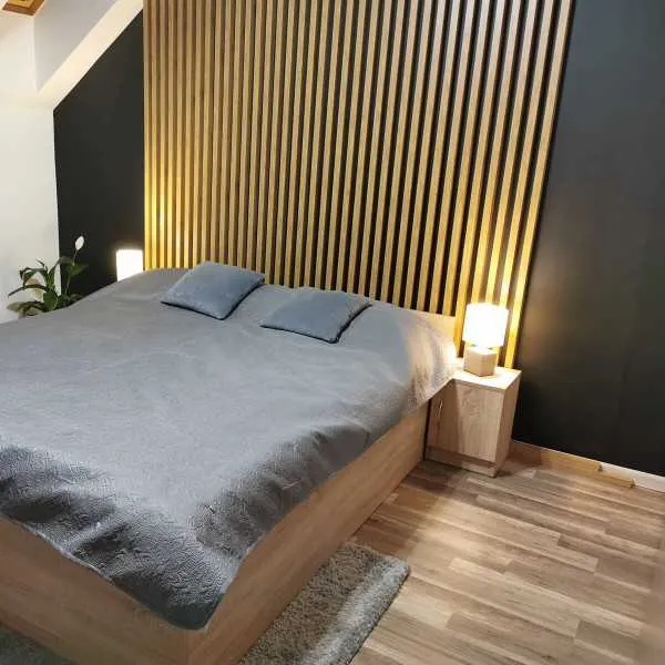 Golden Acoustic Slatted Wall Panels