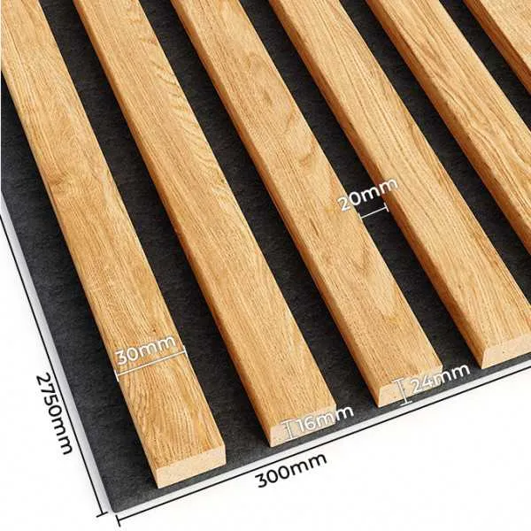 OAK Natural Acoustic Slatted Wall Panels