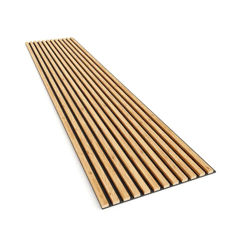 OAK Natural Acoustic Slatted Wall Panels