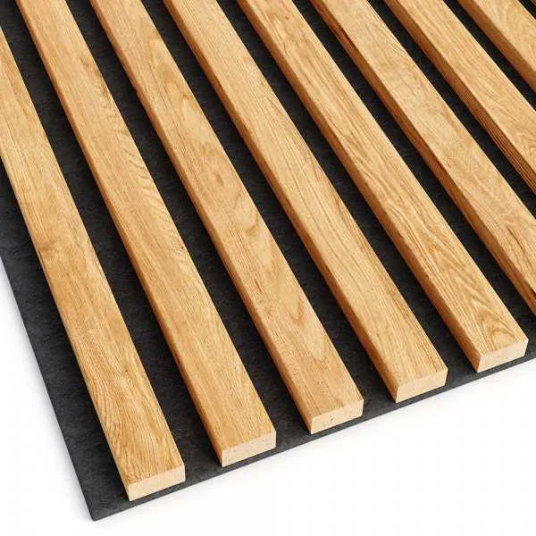 OAK Natural Acoustic Slatted Wall Panels