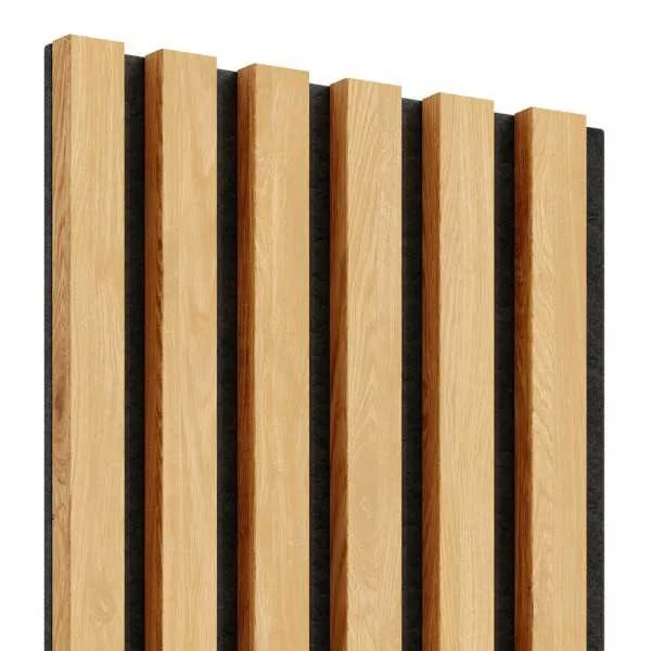 OAK Natural Acoustic Slatted Wall Panels