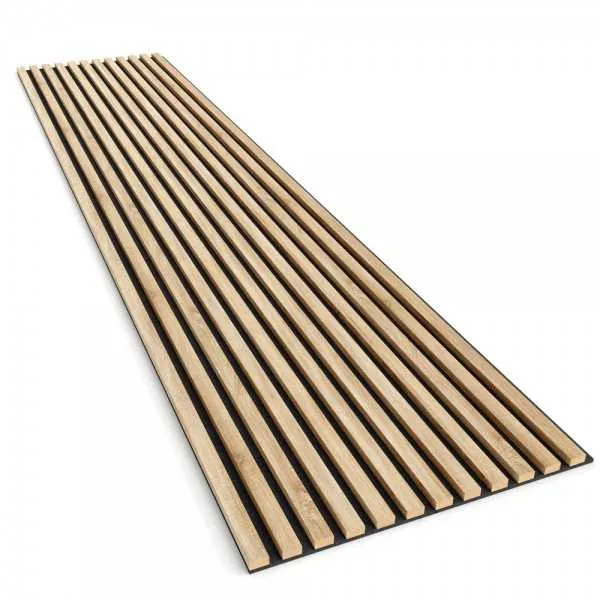 OAK Grey Acoustic Slatted Wall Panels